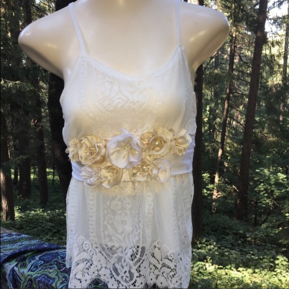 Kreativekristen upcycle tie/flower cummerbund,vintage statement belt - Picture 2 of 9